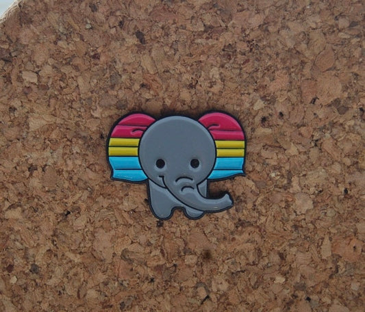Celebrate Pride with the Pansexual Elephant Hard Enamel Pin!