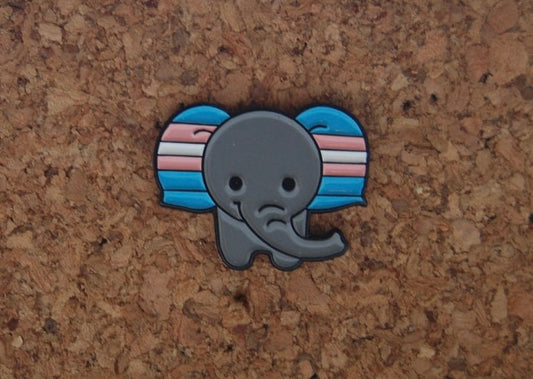 Stand Tall for Equality with Our Transgender Elephant Hard Enamel Pin!