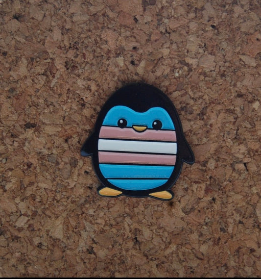 Celebrate Trans Pride: Transgender Penguin Hard Enamel Pin!