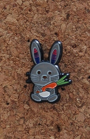 Stand with Pride: Bisexual Rabbit Hard Enamel Pin!