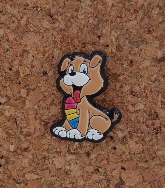 Celebrate Diversity with Our Adorable Pansexual Dog Enamel Pin!