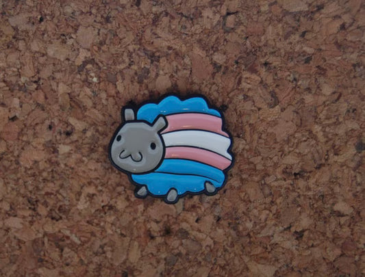 Transgender Sheep Enamel Pin