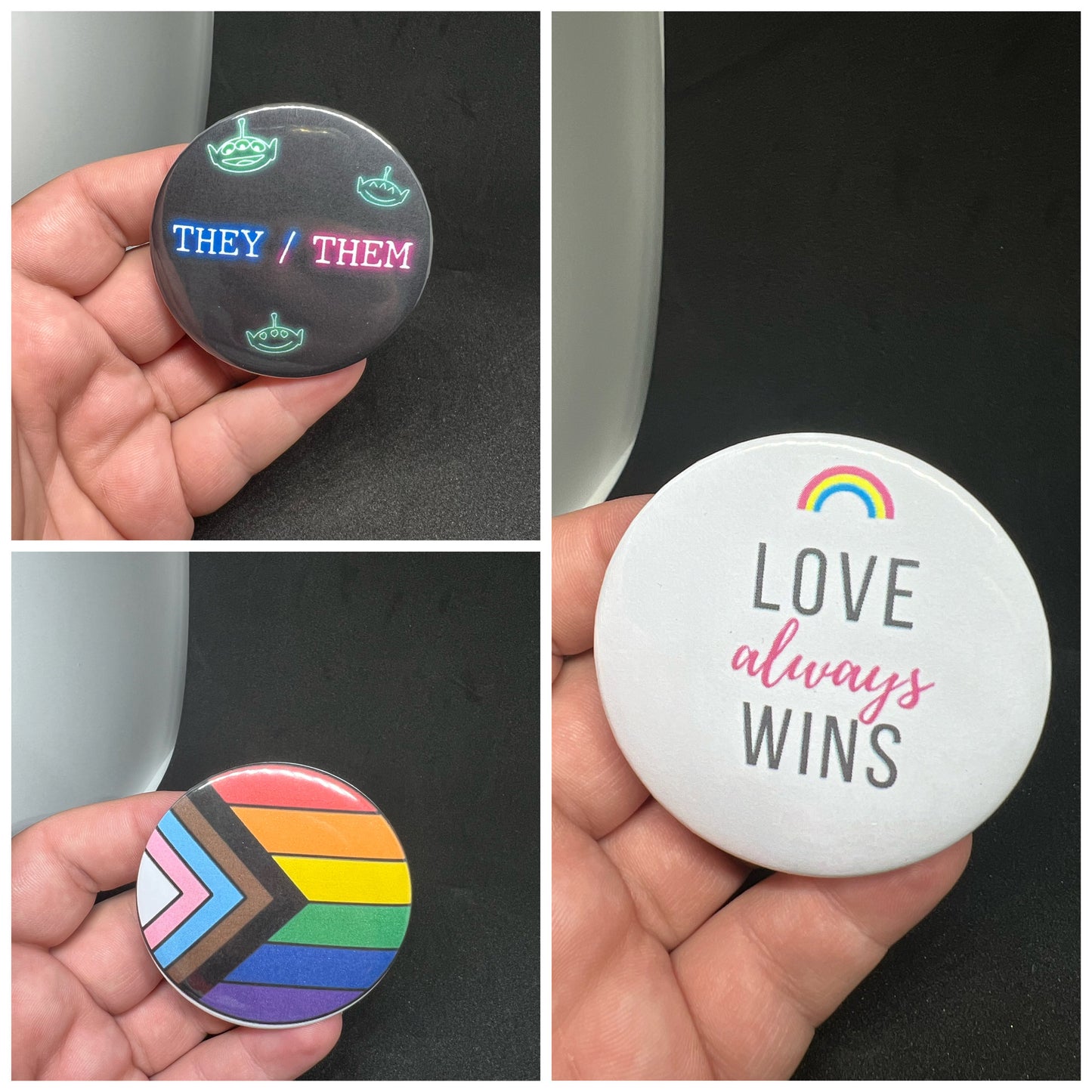 Celebrate Pride and Support with Our LGBTQ+ Button Badges!