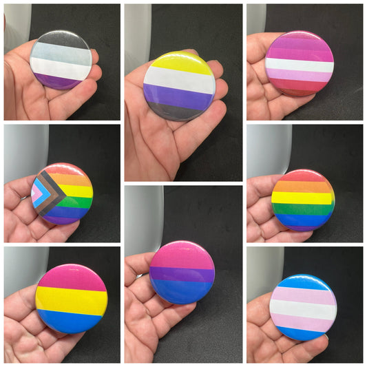 Embrace Pride with Our LGBTQ+ Button Badges!