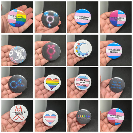 Celebrate Pride and Support with Our LGBTQ+ Button Badges!