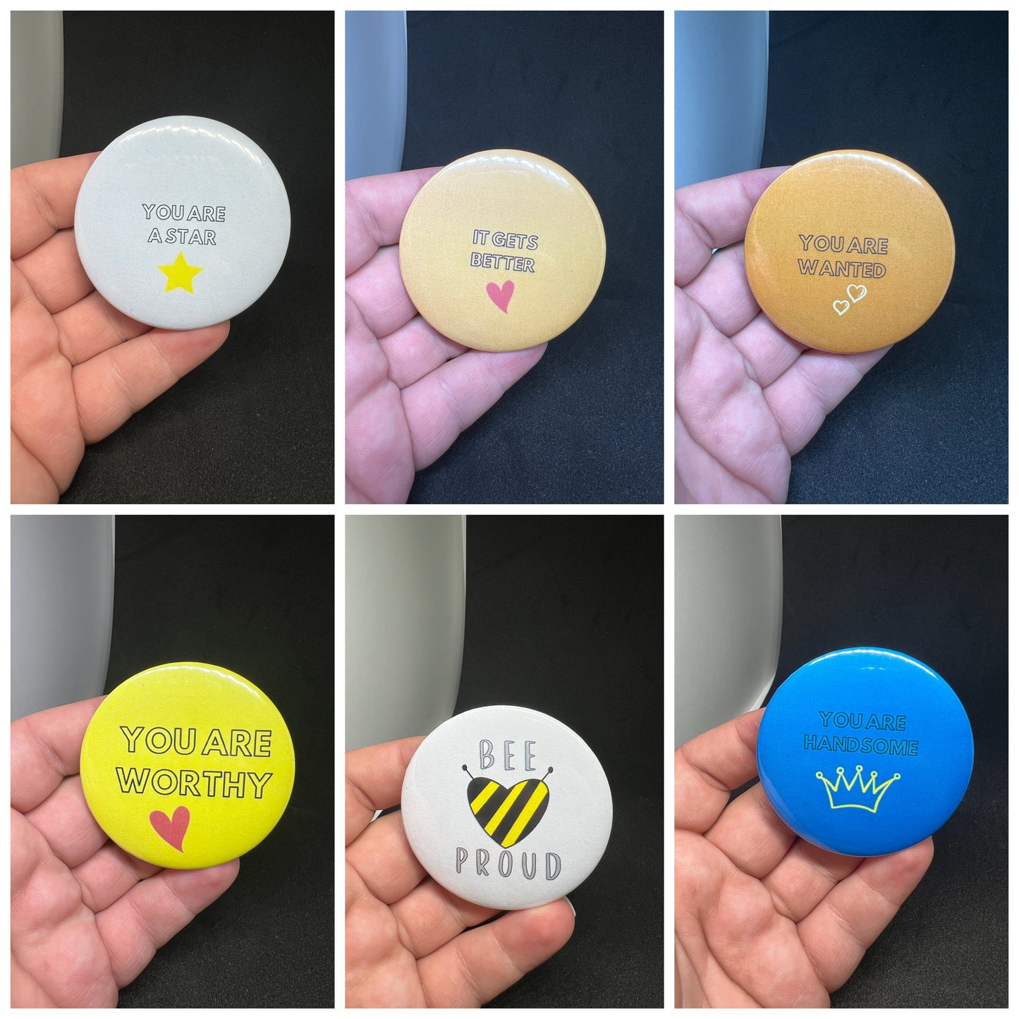 Empowering Reminder Buttons for Everyday Encouragement